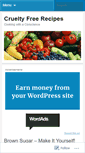 Mobile Screenshot of crueltyfreerecipes.com